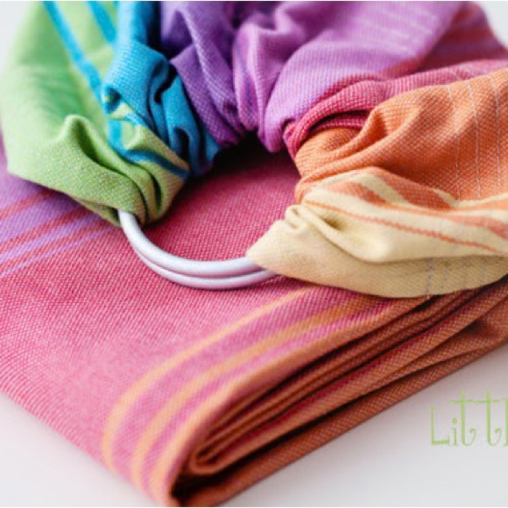 Vibrant Rainbow ring sling